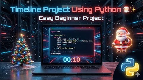 Calculate Days Until Christmas Using Python 🎅✨ | Easy Beginner Project