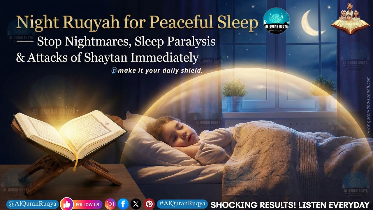 Night Ruqyah for Peaceful Sleep — Stop Nightmares, Sleep Paralysis & Attacks of Shaytan Immediately