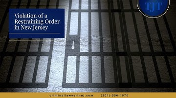 Violation of a Restraining Order in New Jersey