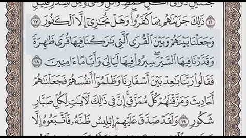 سورة سبا الصفحة 430 الشيخ محمد صديق المنشاوي