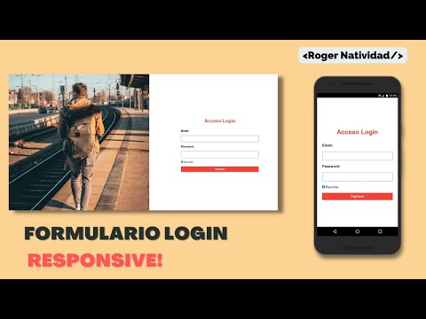 ? Crea un Formulario Login Responsive Full Landing con HTML y CSS - Desarrollo Web