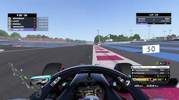 F1 2020 Lap Down Challenge with 0% AI at Paul Ricard (Lewis Hamilton)