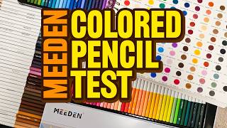 NEW Meeden 120 Oil-Based Colored Pencil Set | First Impression Review + Coloring Books Tests