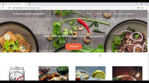 Online Food ordering System Demo