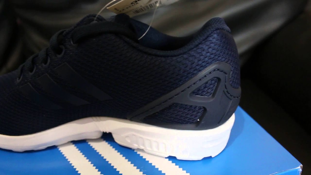zx flux triple navy