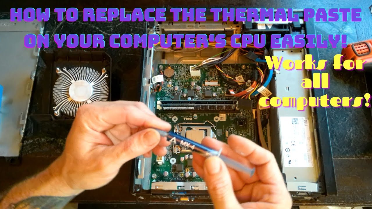How to replace the thermal paste on your CPU easily! Works for all PC's! YouTube