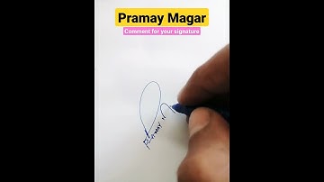 Request done, Pramay Magar Name Signature
