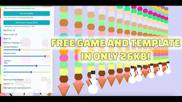 Ice Cream Idle Tycoon Clicker - Compact browser-based game and template in one index.html