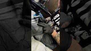 More work on the left sleeve, black on Blackwork. #shorts