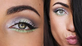 Fresh Light Lilac And Green Makeup Tutorial | MakeupAndArtFreak