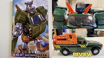 X-Transbots MX-IX-T Maintenance - Paean (TF MP G1 Not Hoist - Toon version) Review.