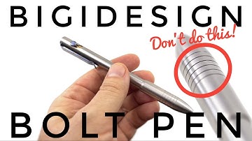 BigiDesign Bolt Pen Review | Don’t Ruin It | Adjustable Design