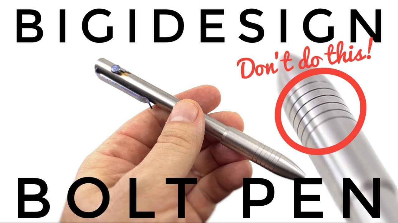Обзор ручки BigiDesign Bolt Pen | Не портите её | Регулируемая конструкция