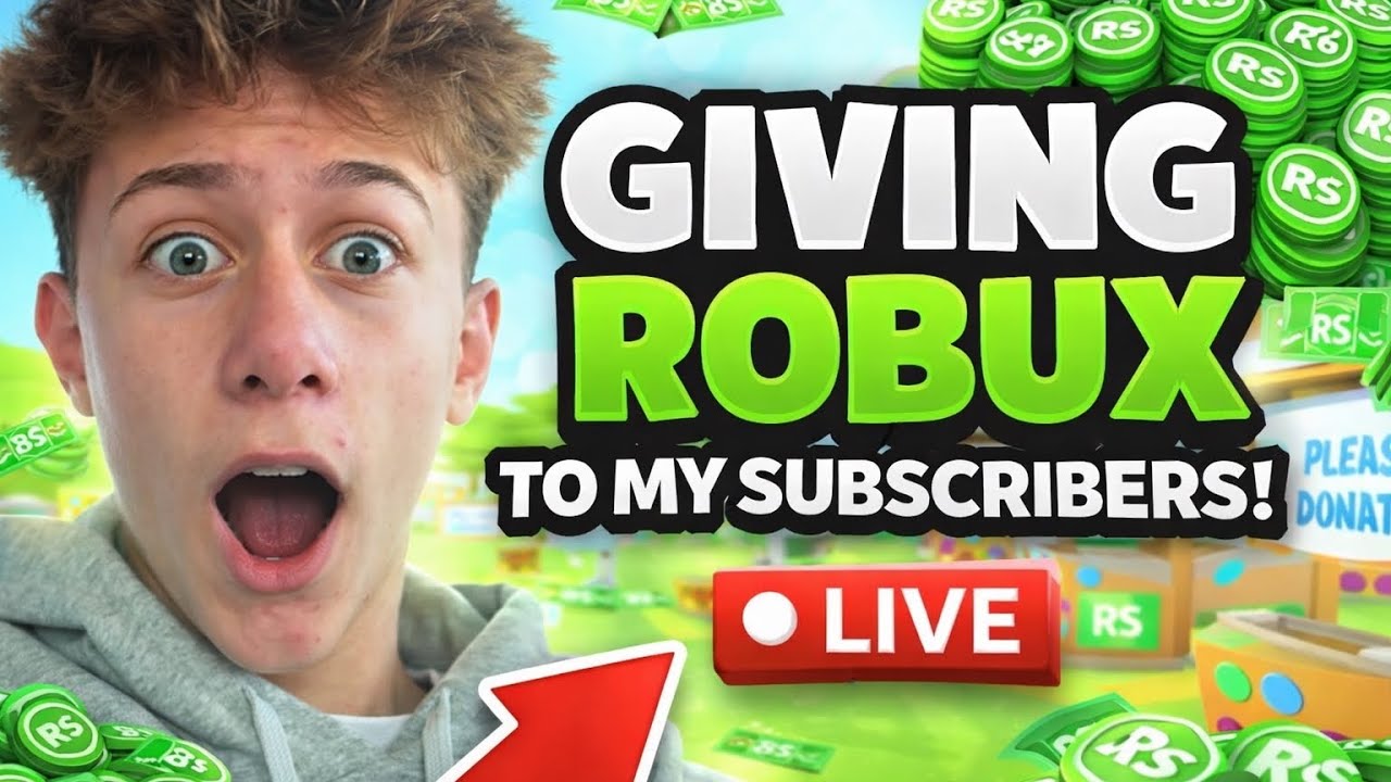 [🔴LIVE] HAPPY THANKSGIVING!!! GIVING FREE ROBUX TO MY SUBSCRIBERS ...