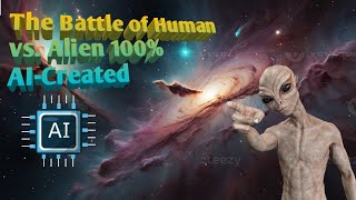 The Battle of Human vs. Alien 100% AI-Created