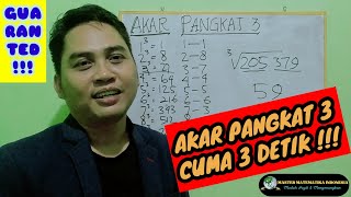 TRIK CEPAT MENGHITUNG AKAR PANGKAT 3