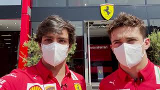 Ferrari motorhome tour with Leclerc and Sainz | 2021 Austrian Grand Prix