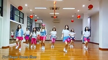 DANCE Line Dance||Demo by Tayuka Karamoy & Puri Bugar Dance Class