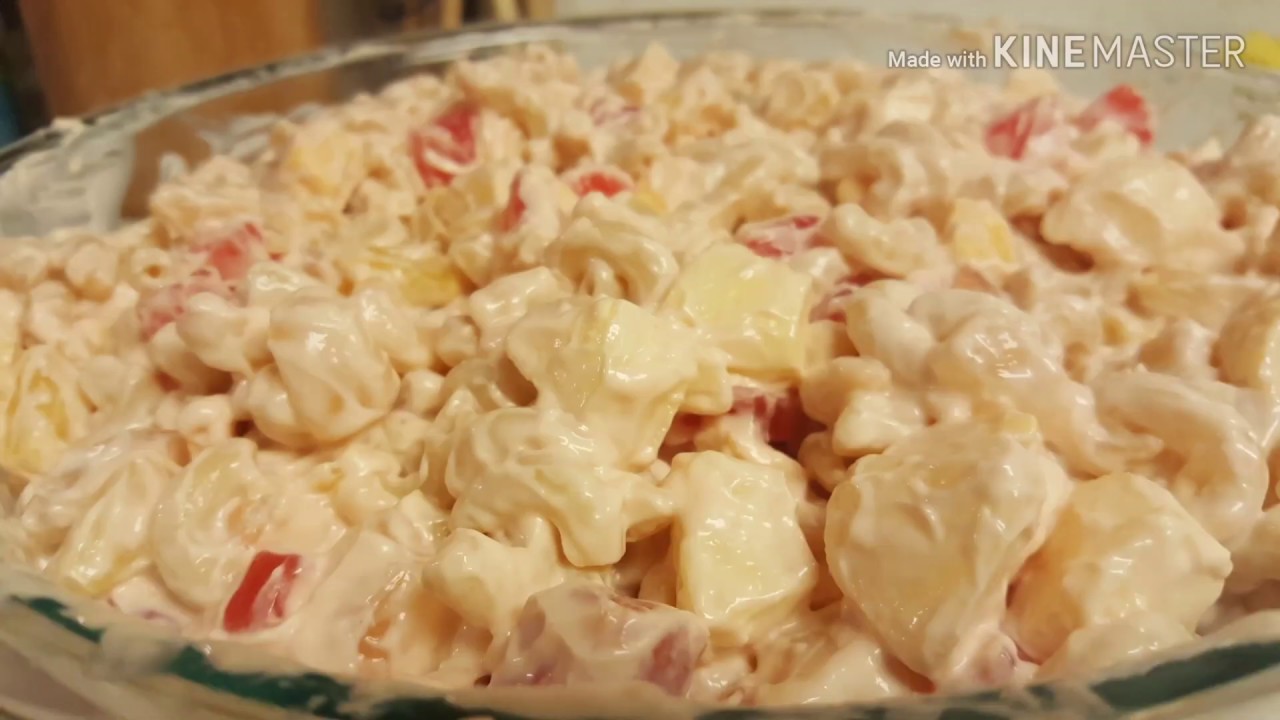 Macaroni salad for the christmas party - YouTube