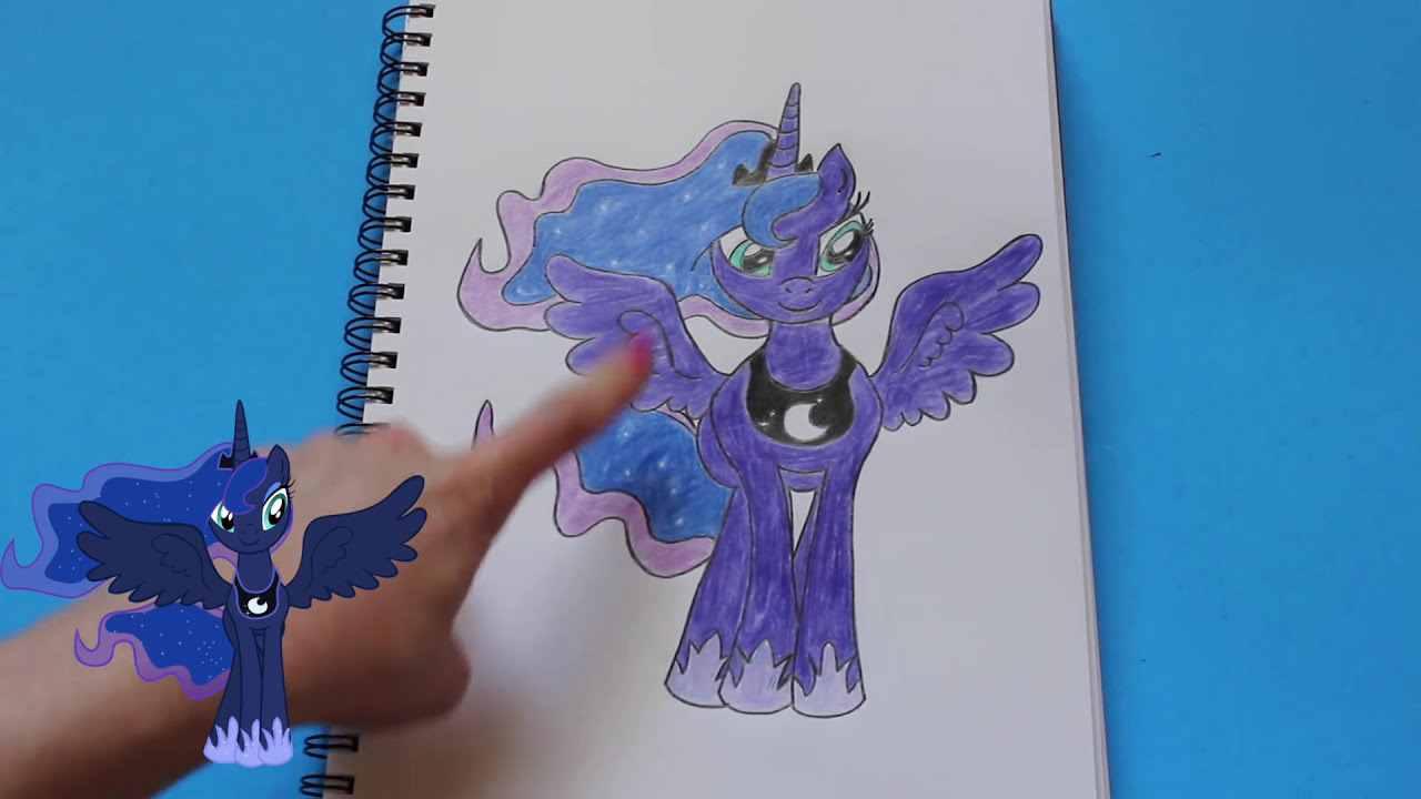How to Draw My Little Pony PRINCESS LUNA Character Step By 
