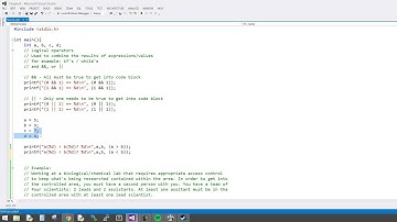 CS102 - Chapter 4 Part 1 (Logical Operators)
