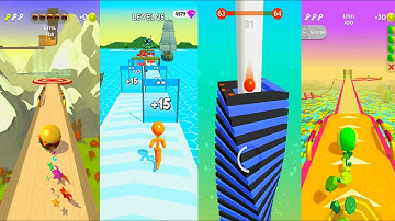 Going Balls vs Tall Man Run vs Stack Ball vs Action Balls/Mobile Balls