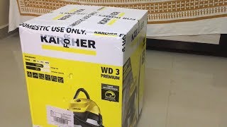 VACUUM CLEANER KARCHER WD3 PREMIUM UNBOXING