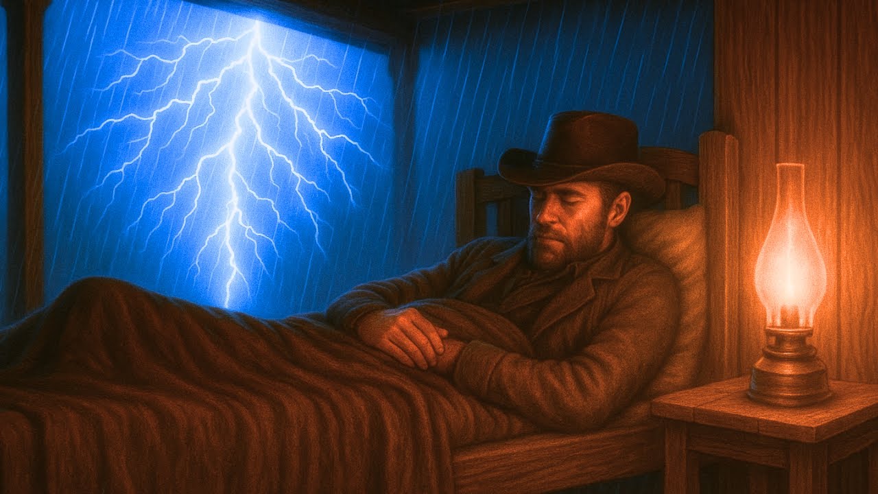 Arthur Sheltering Alone on the Porch Thunderstorm and Heavy Rain - Rdr2 Nature Sounds 