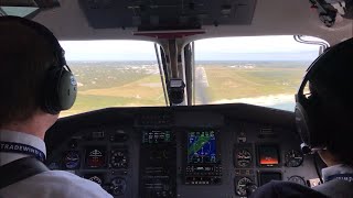 Tradewind Aviation PC-12 cockpit view Teterboro - Nantucket