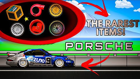Pixel Car Racer - ALL THE RAREST ITEMS! ( Porsche and + )