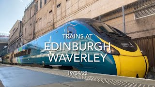 Trains At Edinburgh Waverley (19/04/22)