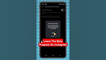 How to Leave Beta Version on Instagram App? | Step-by-Step
