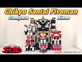 Super Sentai No 14 Chikyu Sentai Fiveman Size Comparison ALL Robot Form Tokusatsu Sentai Toys 