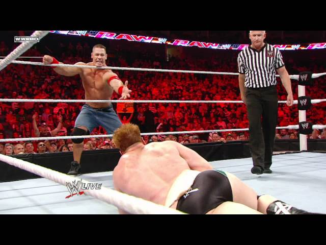 Raw - John Cena & Sheamus vs. Christian & Mark Henry class=