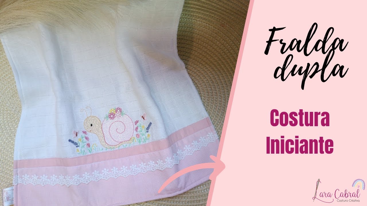 COMO FAZER A  FRALDA DE BOCA MAIS FÁCIL | DUPLA CAMADA