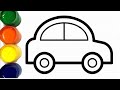 [collection] How to draw a car Very Easy Step by Step | Сурет салу Көлік  rasm chizish