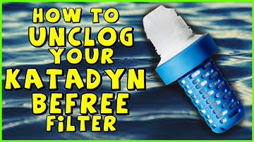 How to unclog the Katadyn BeFree Filter