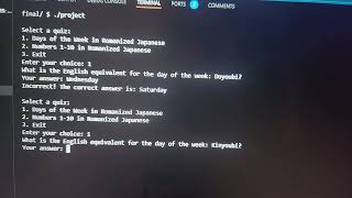 cs50 command line final project