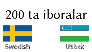 200 ta iboralar - Shvedcha - Oʻzbekcha