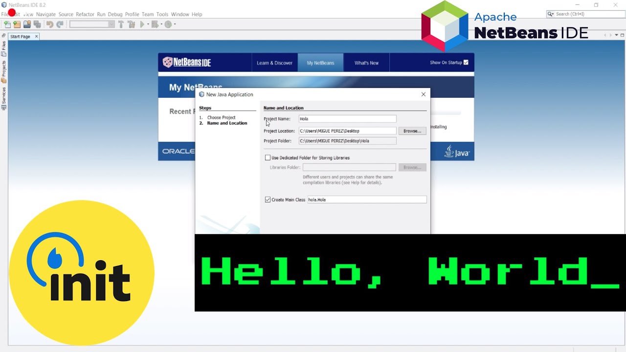 Hola Mundo en Java con NetBeans - YouTube