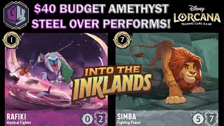 🟣🔘 BUDGET STEEL AMETHYST INKLANDS UPDATE - UPGRADES TO BEAT THE META - Disney Lorcana Gameplay