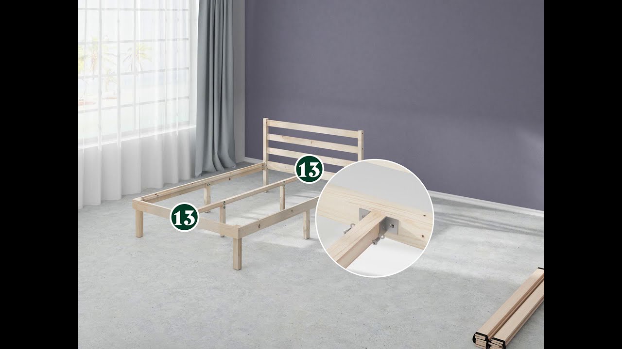 Zinus Timber Bed Frame Assembly Instructions YouTube