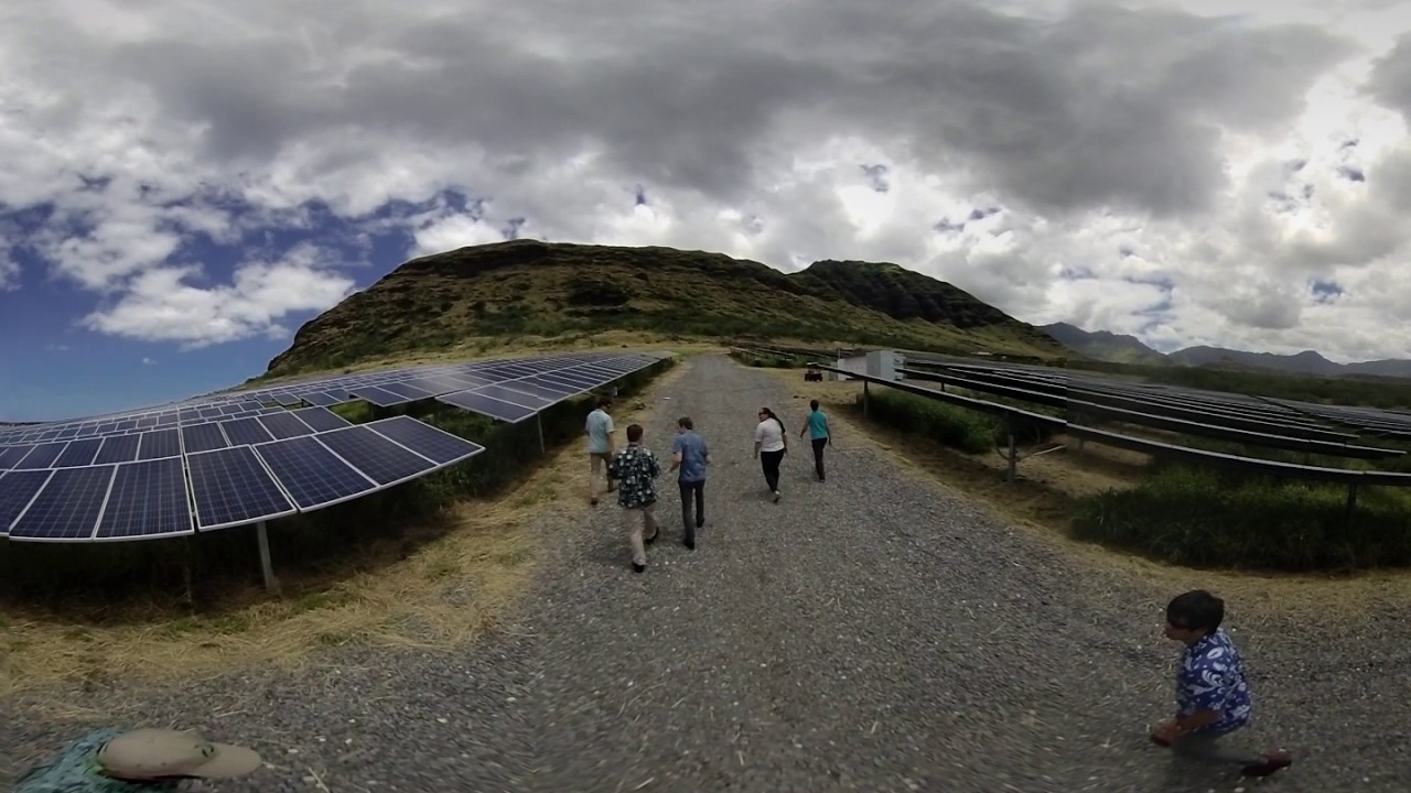 Solar Farm in Waianae, Oahu (in 360 3D) YouTube
