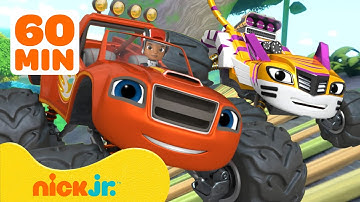 Blaze & Stripes Rescue Missions & Transformations! 💥 w/ AJ | 60 Minutes | Nick Jr.