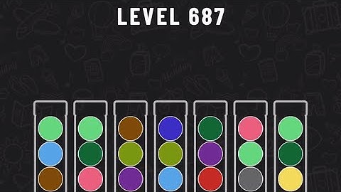 Ball Sort Puzzle Level 687 #ballsortpuzzle #ballsortpuzzlegameplay #puzzlegame #mobilegames