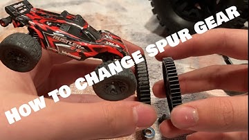 EASY HOW TO REPLACE A RUSTLER 4x4 SPUR GEAR | Rustler 4x4 and Slash 4x4