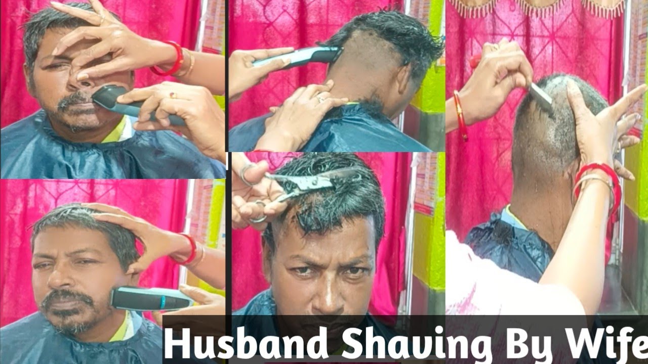 Husband Shaving By Wife  // Head Shave // Requested Video @SwapnasLife28