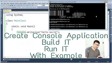 How to Create Console Application in Visual Studio