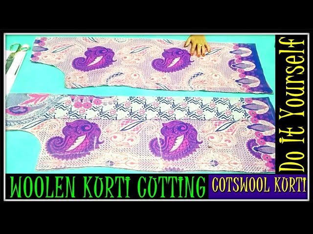 Woolen kurti for baby/ katsul kurti cutting and stitching - YouTube