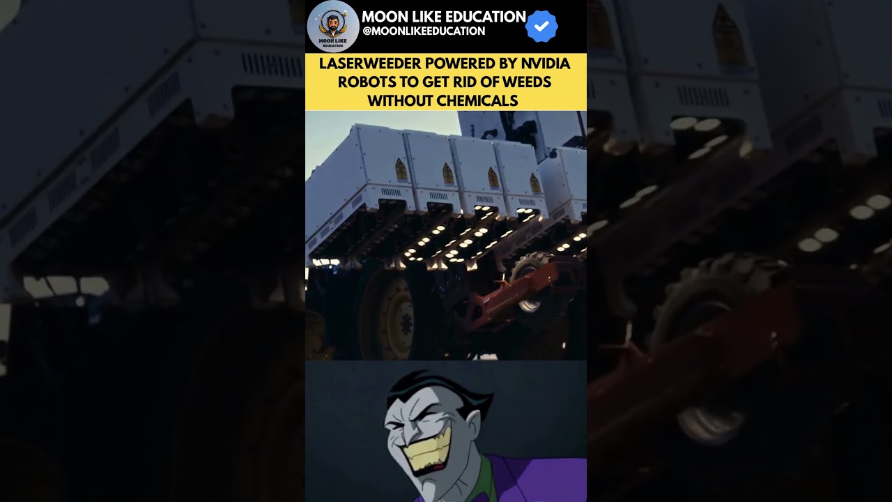 🇮🇳LaserWeeder Powered by NVIDIA Robots: Chemical-Free Precision Weed Control Revolution#shorts